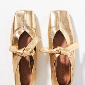 Gold Women's Ballet Flats